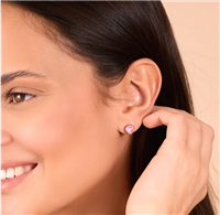 Boucle d'oreilles unique Rosso Prezioso Femme Semino d'Amore in Argent 00446SE BLU LONDON - 00446SE BLU LONDON